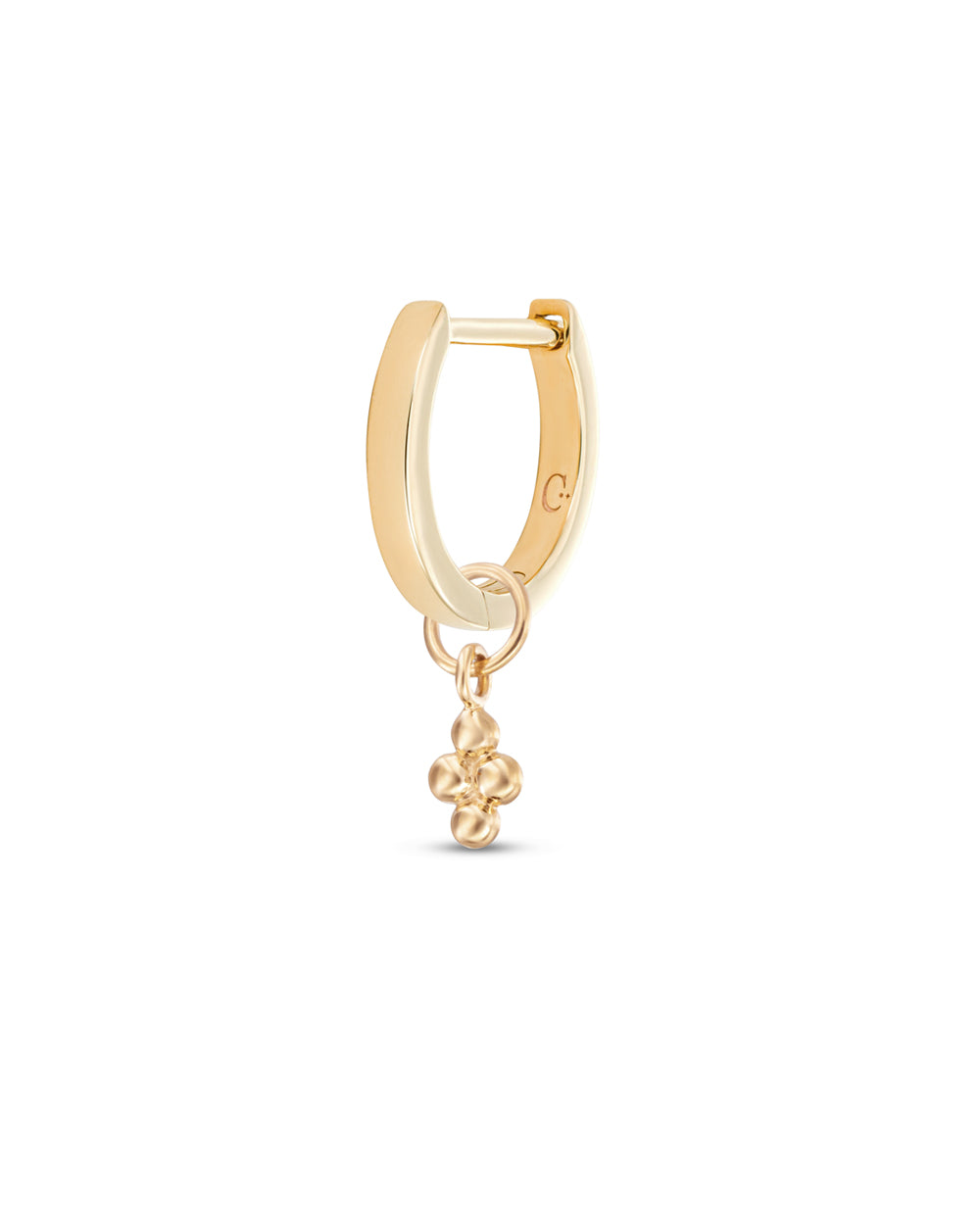 Covetear Micro Quartet Hoop Charm#material_14k_Yellow_Gold