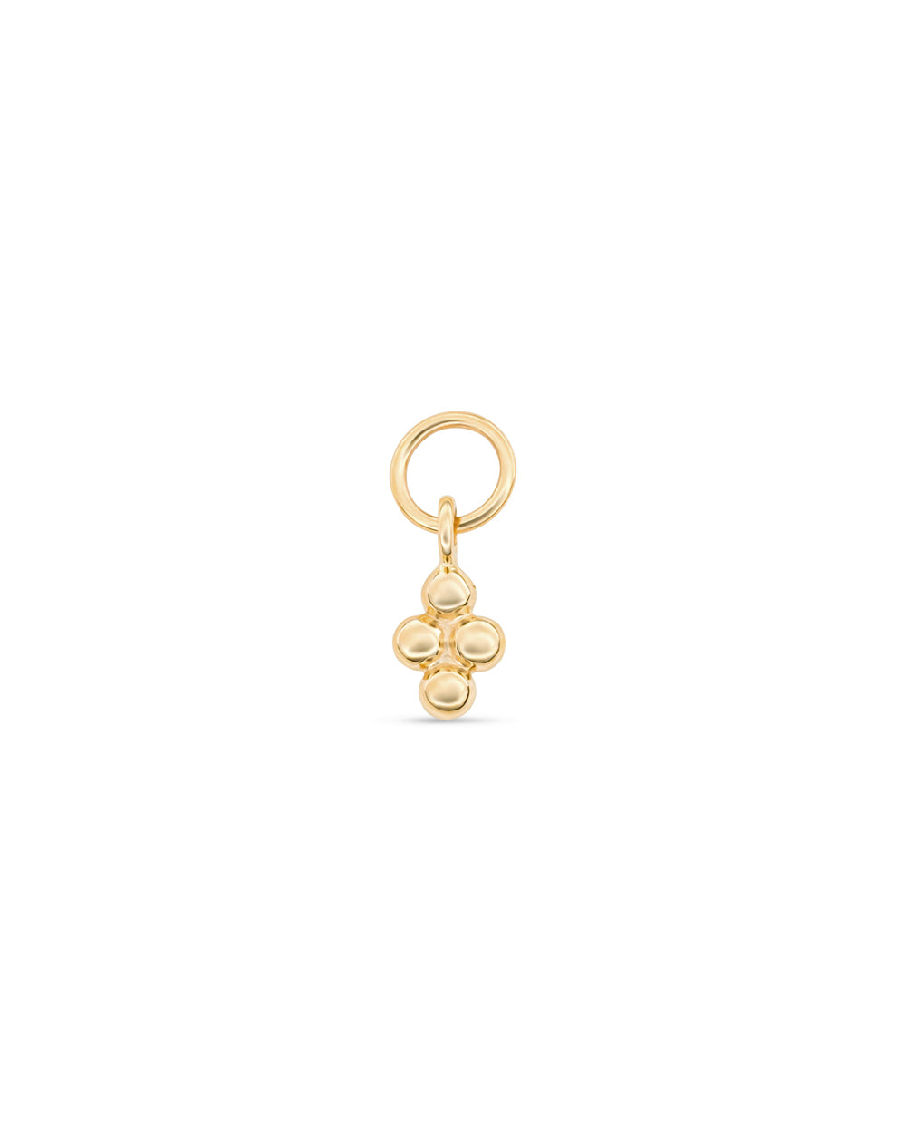 Covetear Micro Quartet Hoop Charm#material_14k_Yellow_Gold