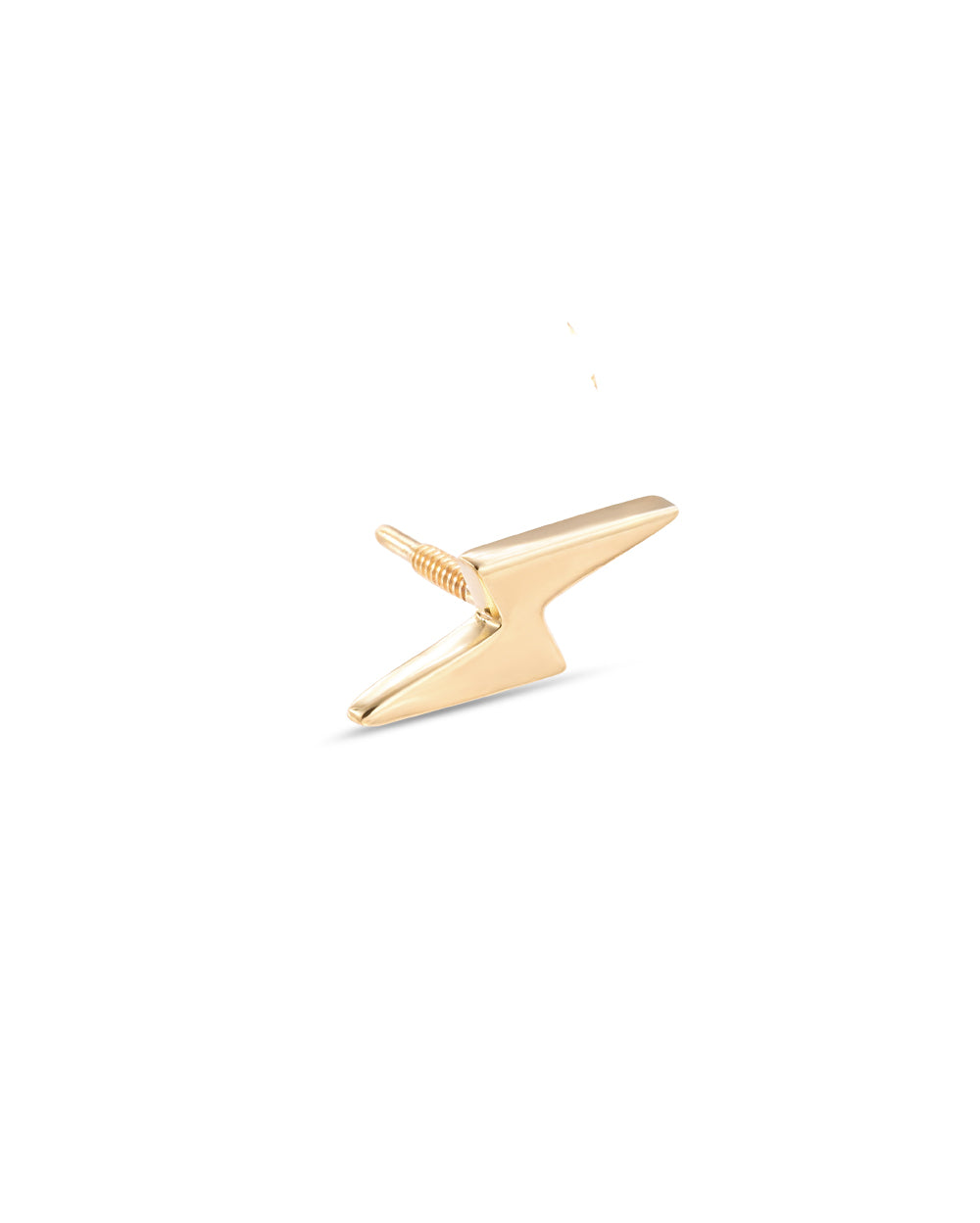 Covetear Classic Bolt Cartilage Earring#material_14k_Yellow_Gold