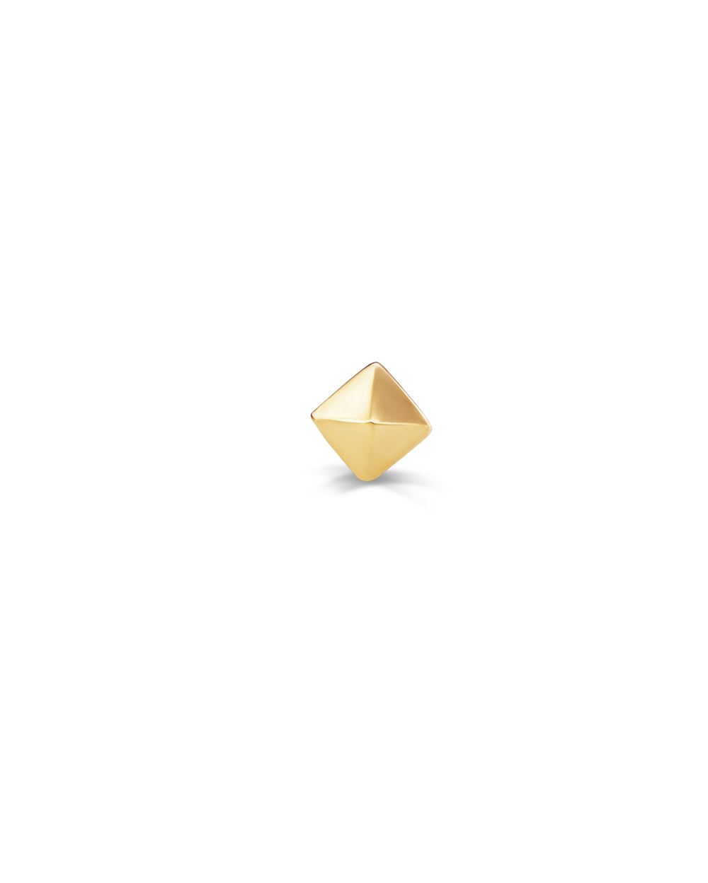 Covetear Classic Pyramid Cartilage Earring#material_14k_Yellow_Gold