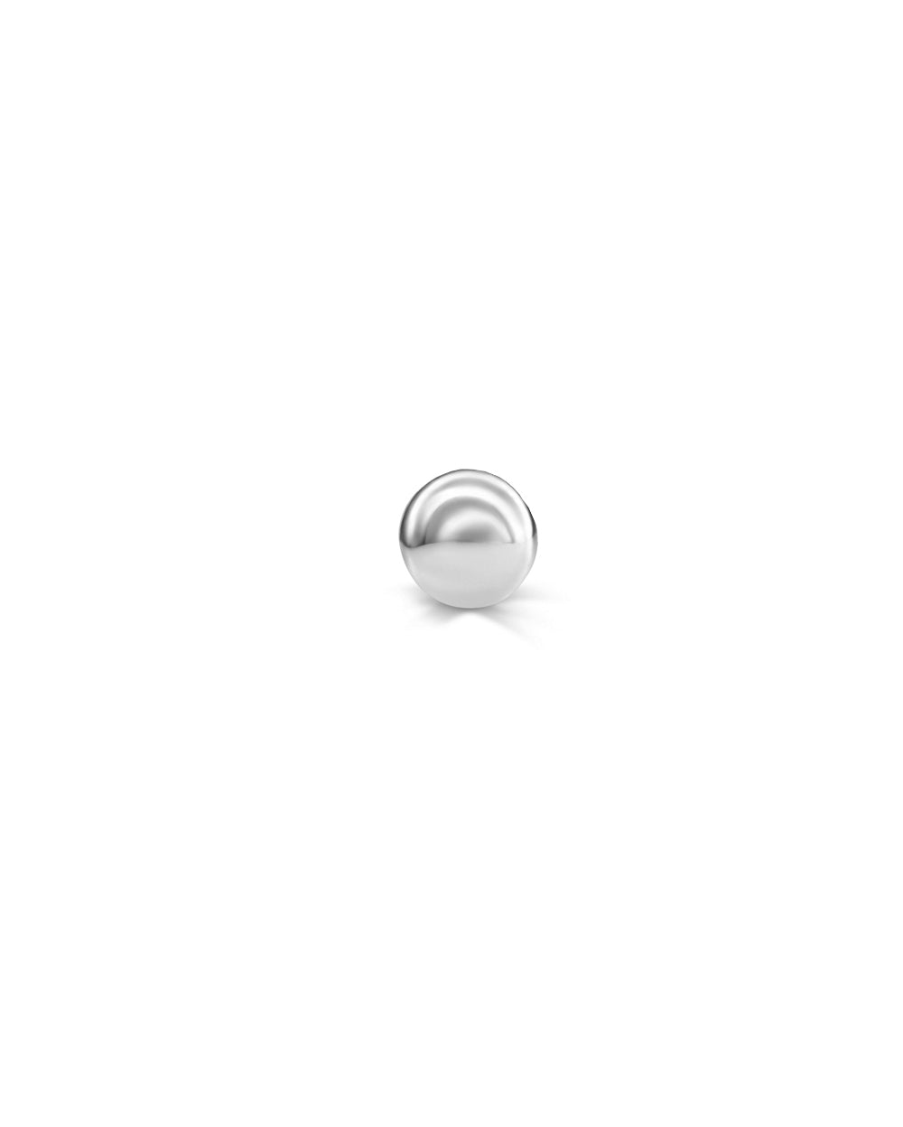 Covetear 3mm Sphere Cartilage Earring#material_14k_White_Gold