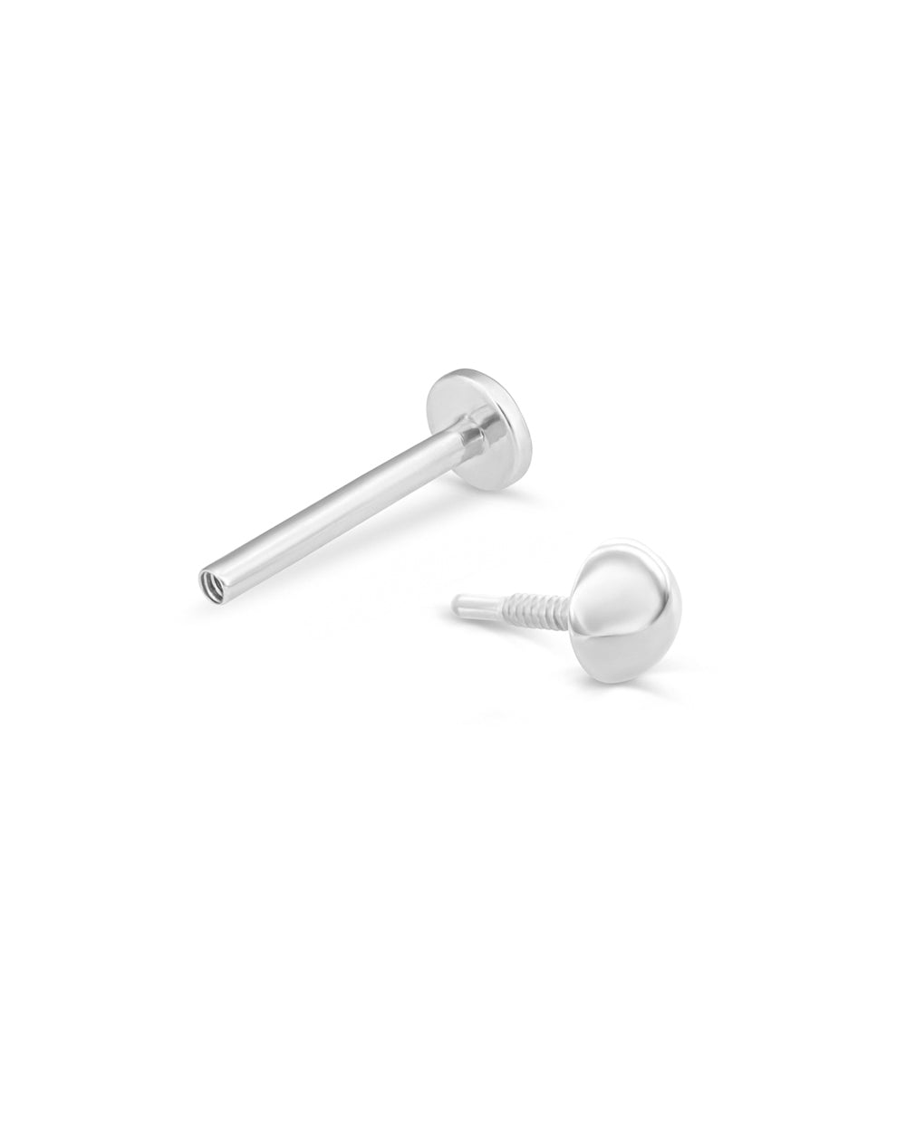 Covetear 3mm Sphere Cartilage Earring#material_14k_White_Gold