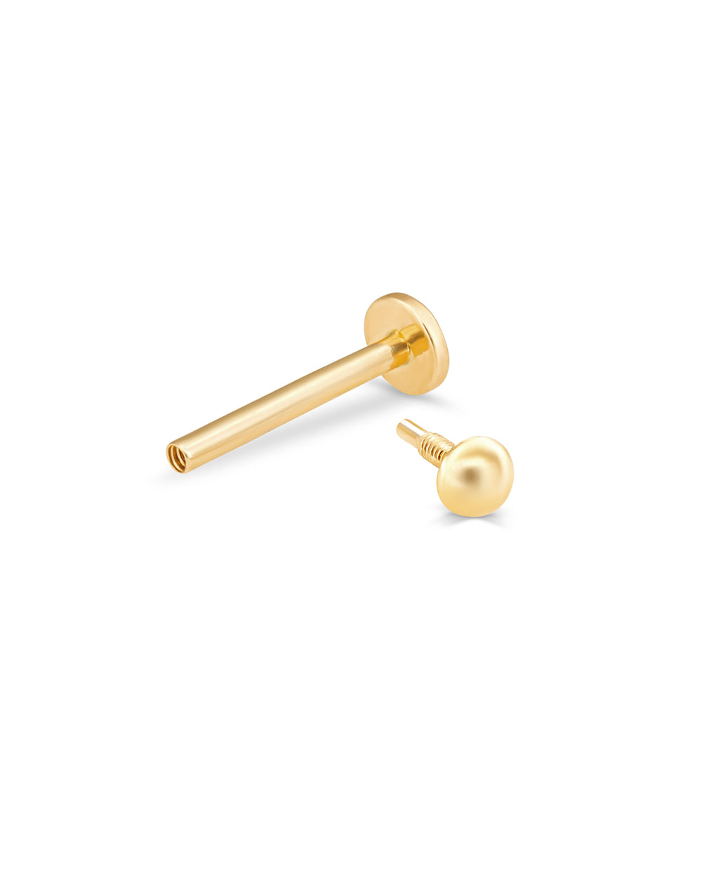 Covetear 2mm Sphere Cartilage Earring#material_14k_Yellow_Gold