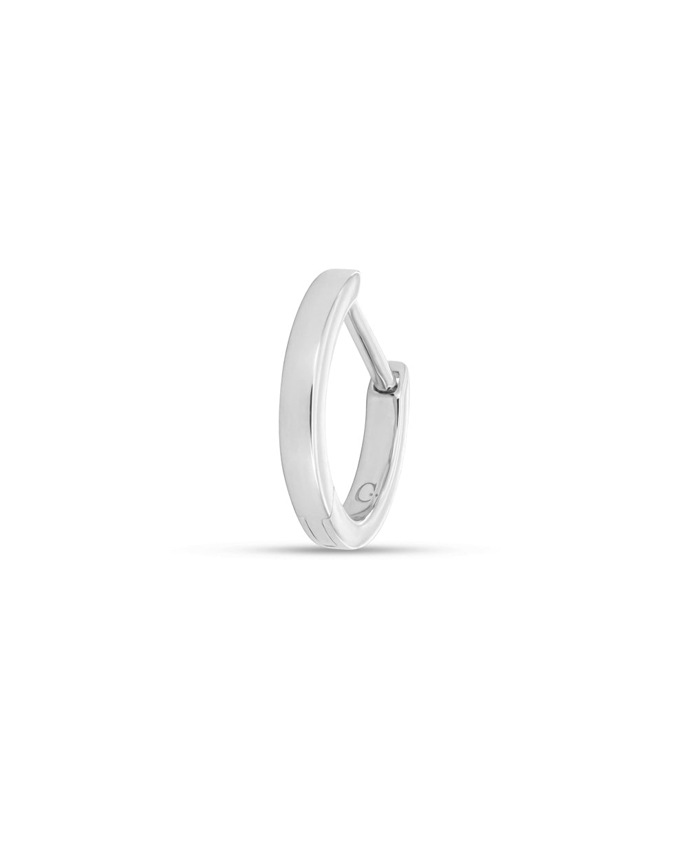 Covetear Classic Piercing Hoop#material_14k_White_Gold