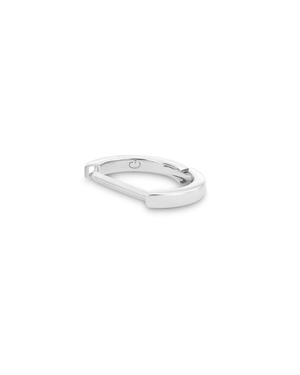 Covetear Classic Piercing Hoop#material_14k_White_Gold