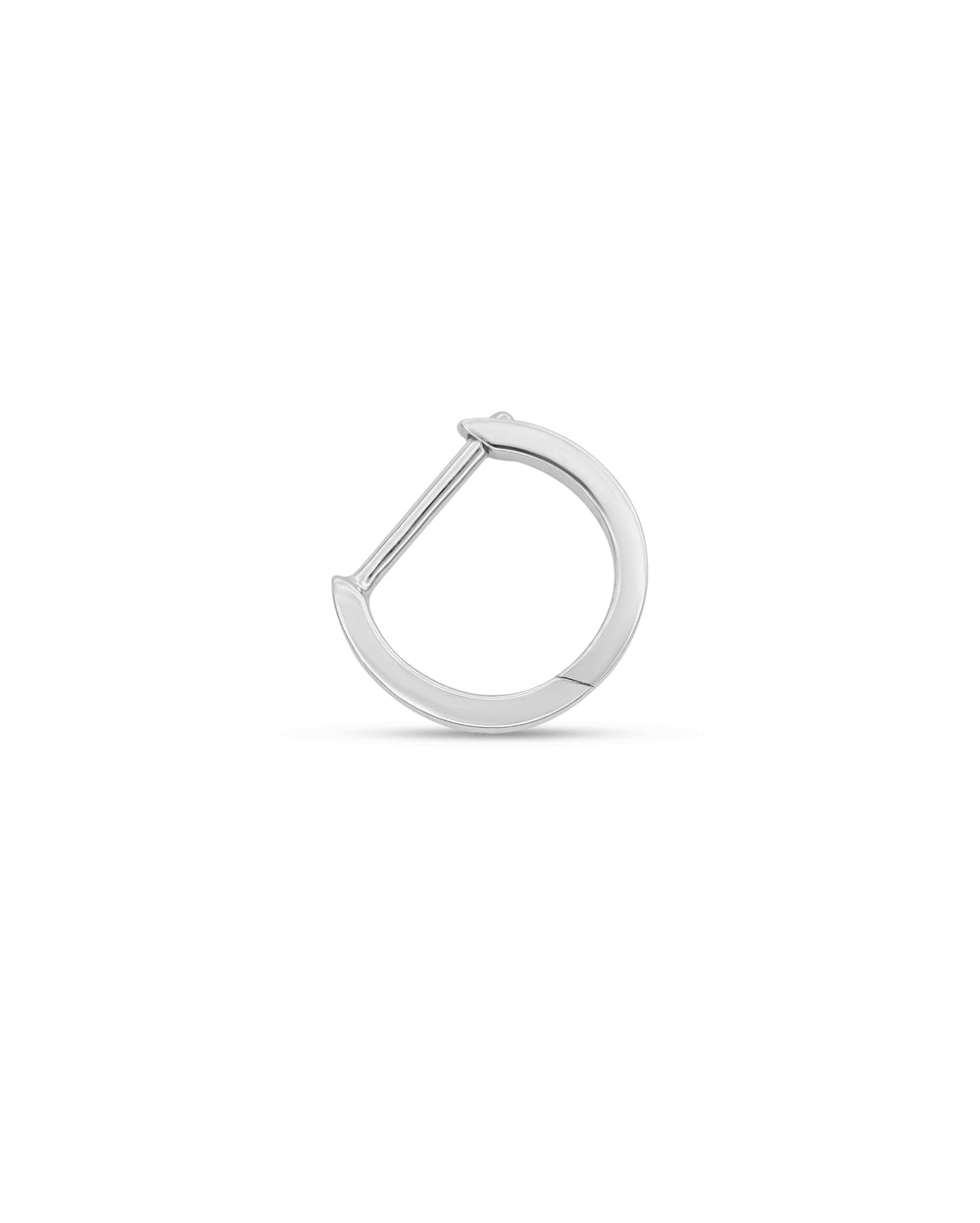 Covetear Classic Piercing Hoop#material_14k_White_Gold