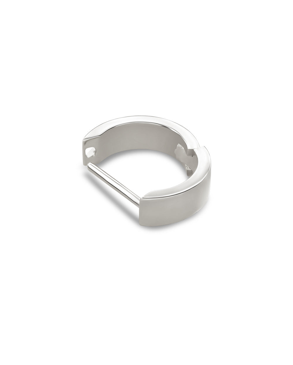 Covetear Bolde Piercing Hoop#material_14k_White_Gold