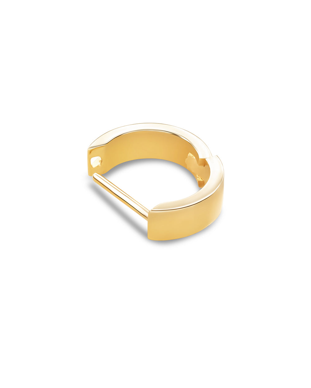 Covetear Bolde Piercing Hoop#material_14k_Yellow_Gold