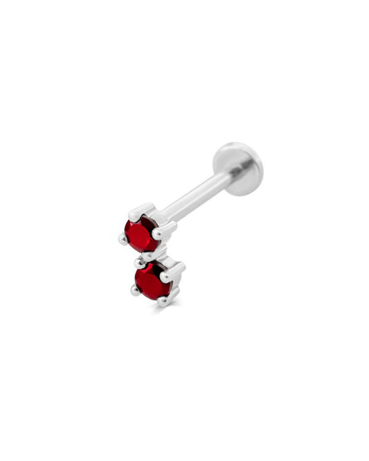 Ruby Petit Duo Earring