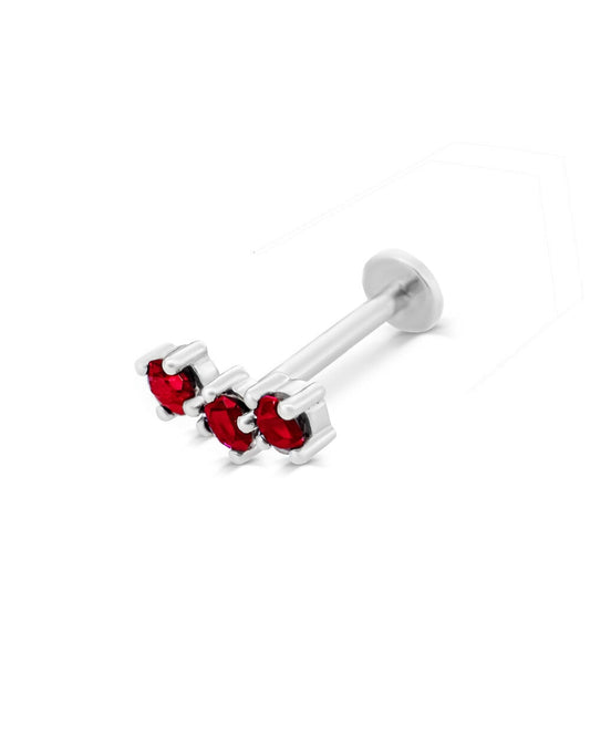 Ruby Petit Trilogy Earring