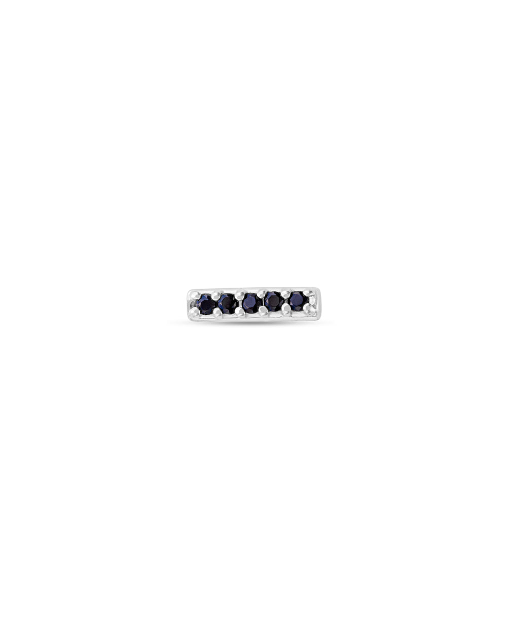 Covetear Micro Noir Fine Line Cartilage Earring#material_14k_White_Gold