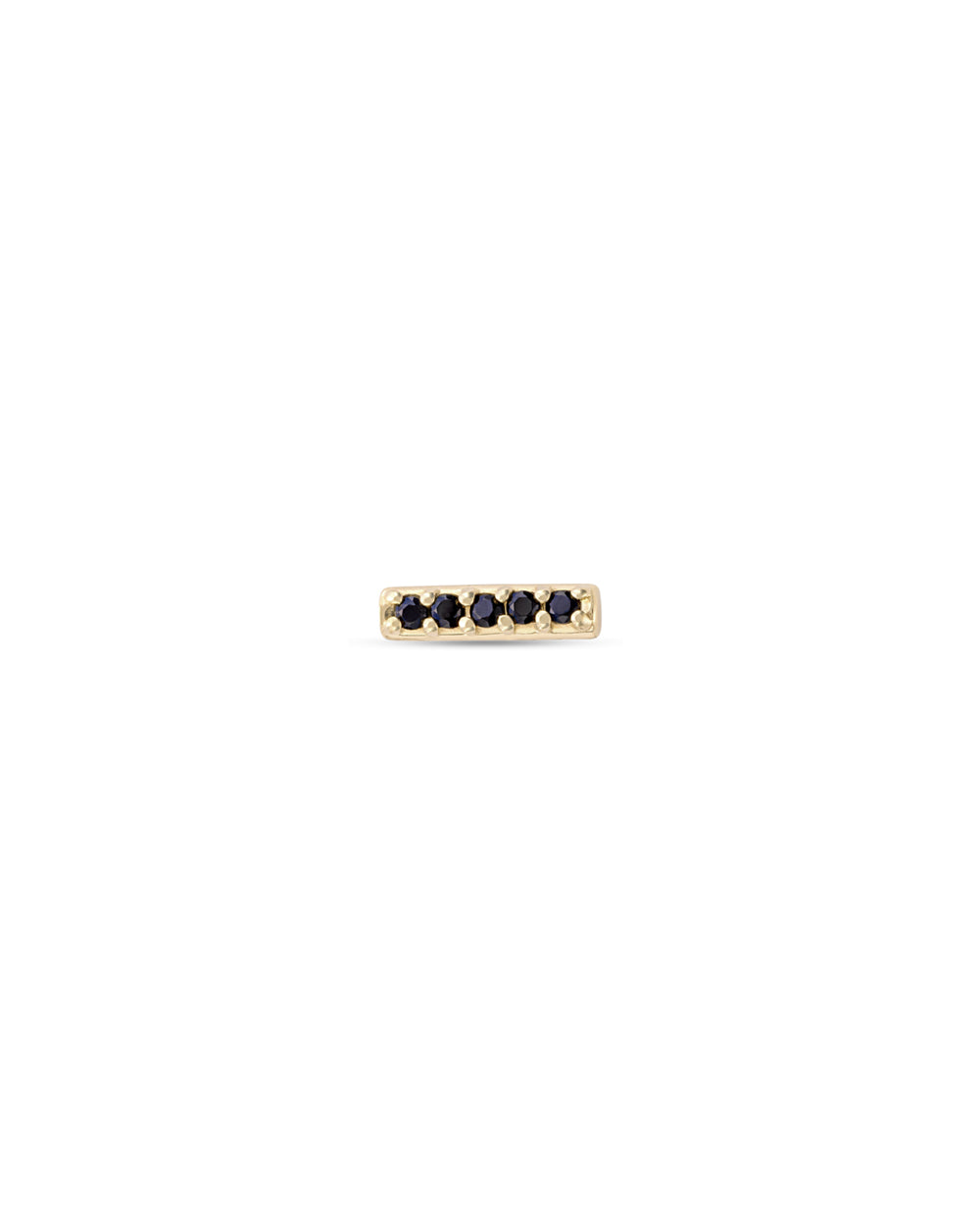 Covetear Micro Noir Fine Line Cartilage Earring#material_14k_Yellow_Gold