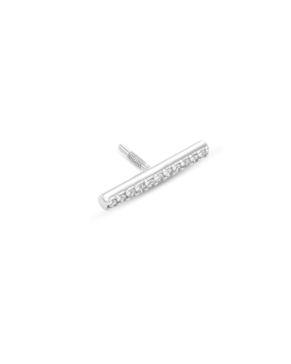 Fine Line Diamond Earring