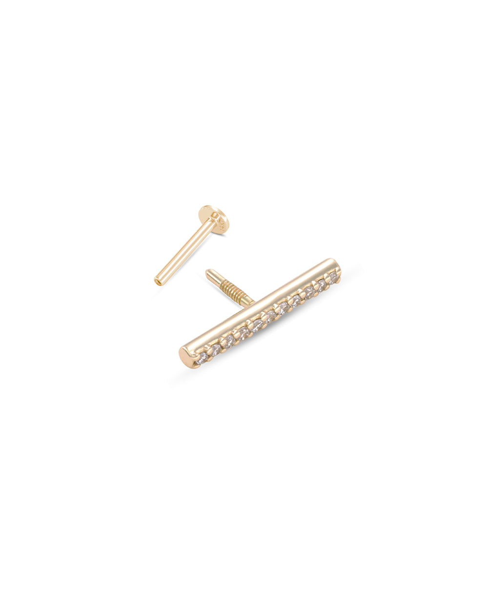 Fine Line Diamond Earring