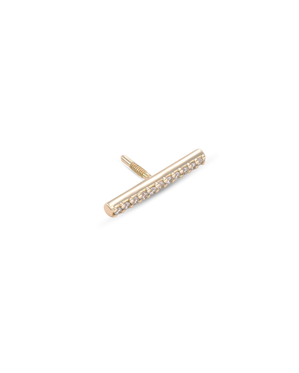 Fine Line Diamond Earring