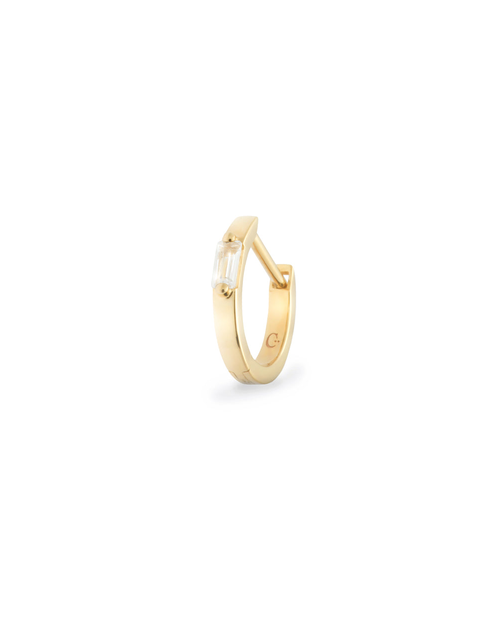 Covetear Baguette Piercing Hoop#material_14k_YellowGold