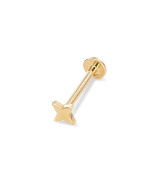 Covetear Starlight Cartilage Earring#material_14k_Yellow_Gold
