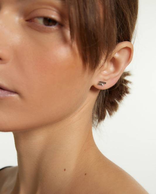 Covetear Diamond Barre Cartilage Earring#material_14k_White_Gold