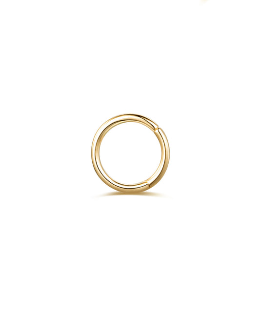 Covetear Petite Clicker Hoop Earring#material_14k_Yellow_Gold