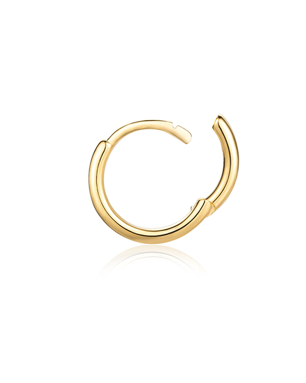 Covetear Essential Huggie#material_14k_Yellow_Gold